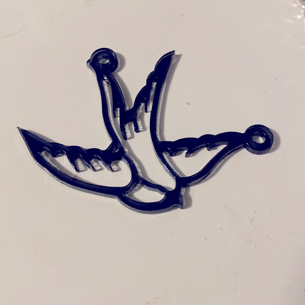 Sailor Tattoo 40s Pinup Swallow Pendant